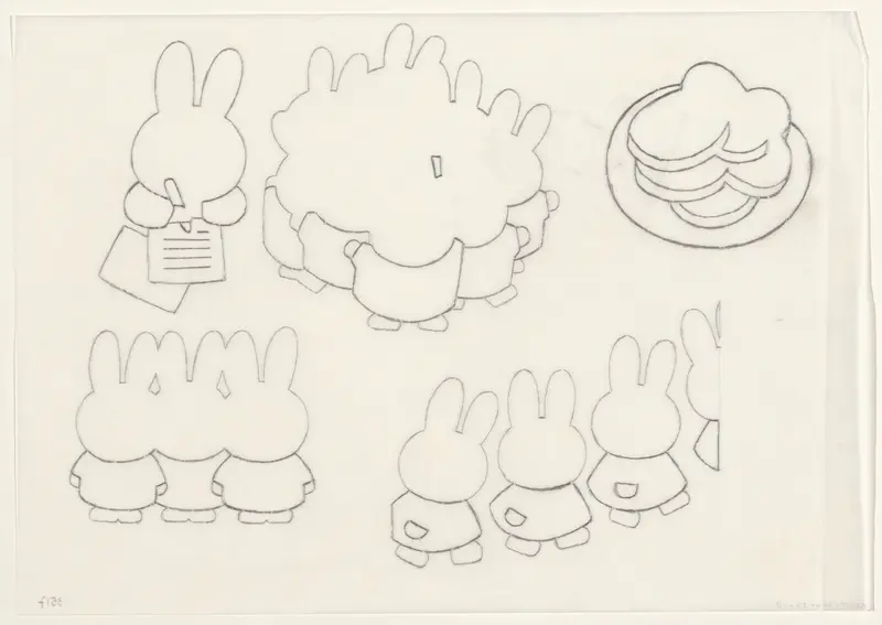 De brief van nijntje [omslag, p. 5, p. 7, p. 9, p. 13, p. 23] Wall Art by Dick Bruna - High-Resolution Digital Print