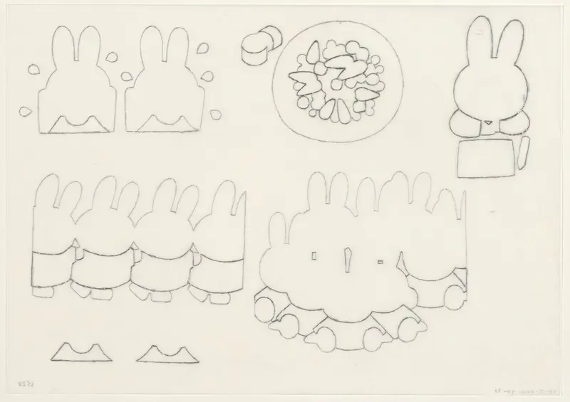 De brief van nijntje [p. 17, p. 21, p. 23, p. 25, p. 27, omslag] Wall Art by Dick Bruna - High-Resolution Digital Print