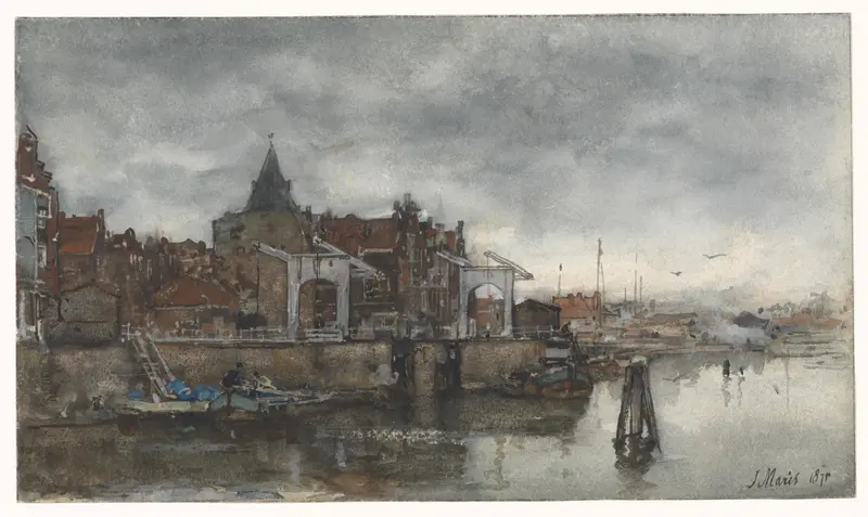 De Buitenkant met de Schreierstoren te Amsterdam Wall Art by Unknown - High-Resolution Digital Print
