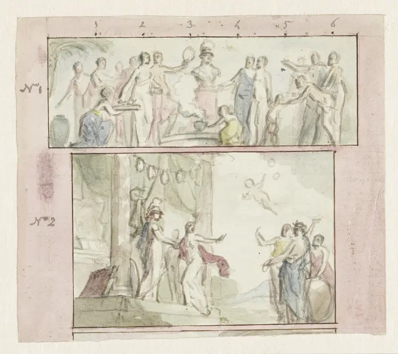 De Deugd en de Tempel der Wijsheid Wall Art by Jurriaan Andriessen - High-Resolution Digital Print