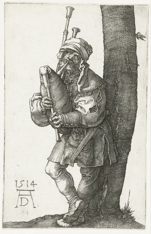 De doedelzakspeler Wall Art by Unknown - High-Resolution Digital Print
