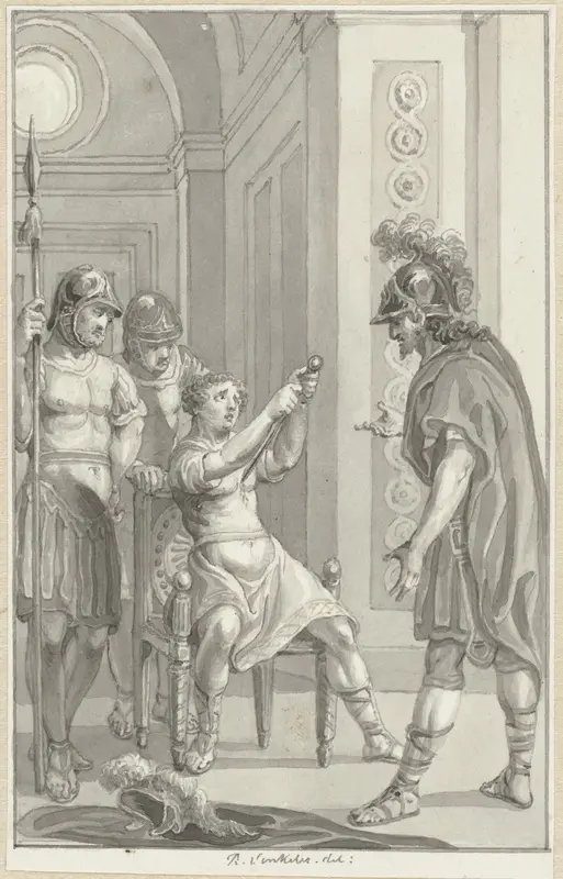 De dood van Gemellus Wall Art by Reinier Vinkeles (I) - High-Resolution Digital Print