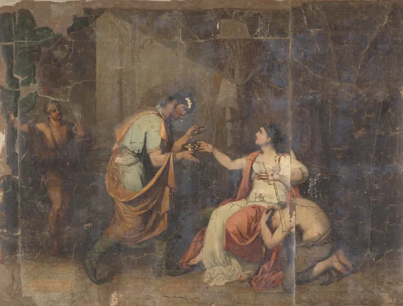 De dood van Sophonisba, koningin van Numidië Wall Art by Benjamin Wolff - High-Resolution Digital Print