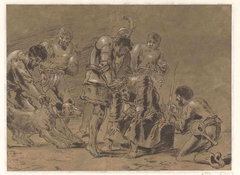 De doornenkroning Wall Art by Leonaert Bramer - High-Resolution Digital Print