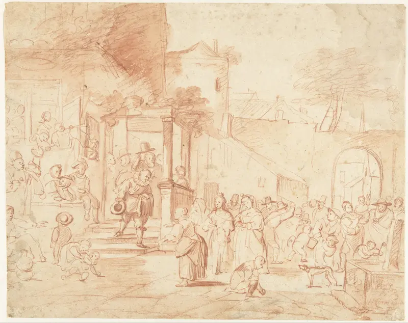 De Dorpsbruiloft Wall Art by Unknown - High-Resolution Digital Print