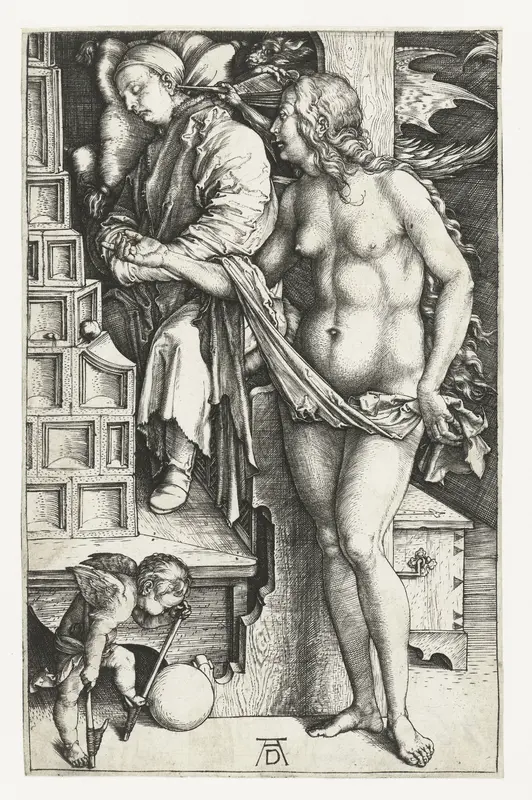 De droom van de geleerde Wall Art by Unknown - High-Resolution Digital Print