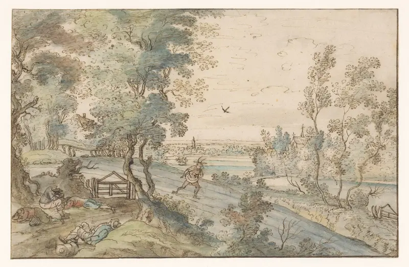 De duivel zaait onkruid tussen het graan Wall Art by anonymous - High-Resolution Digital Print