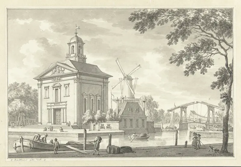 De Engelse kerk in Rotterdam Wall Art by Jan Bulthuis - High-Resolution Digital Print