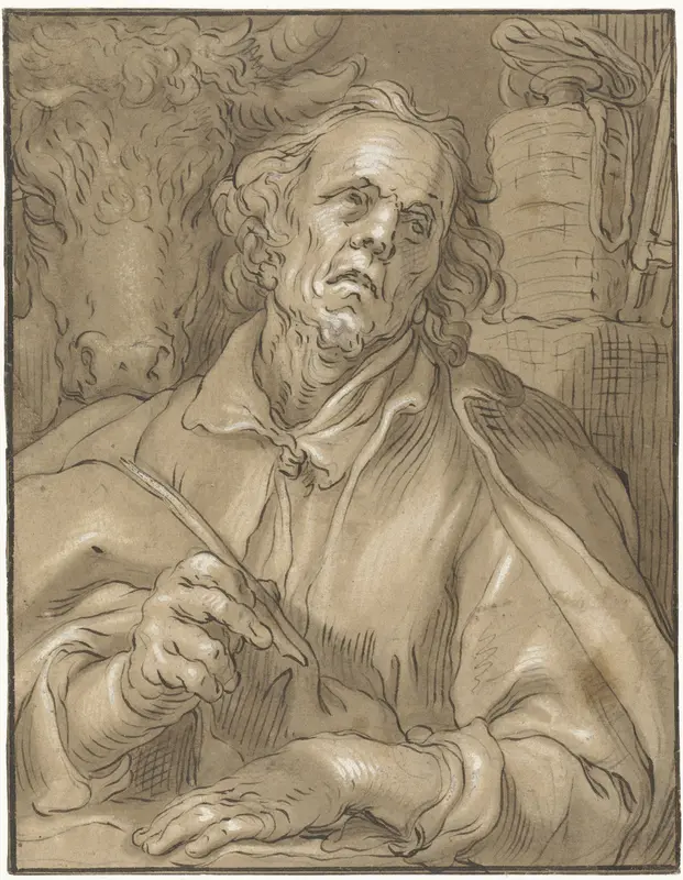 De evangelist Lucas Wall Art by anonymous - High-Resolution Digital Print