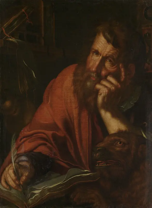 De evangelist Marcus Wall Art by Joachim Wtewael - High-Resolution Digital Print
