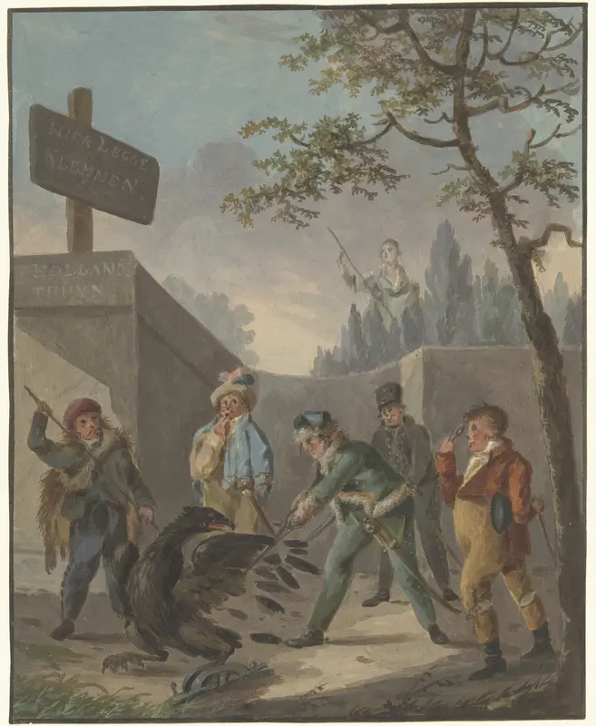 De Franse adelaar in de klem Wall Art by anonymous - High-Resolution Digital Print