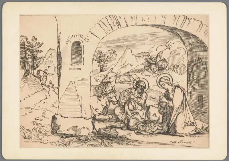 De geboorte van Christus Wall Art by Unknown - High-Resolution Digital Print