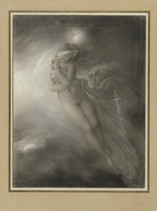 De geesten van Malvina en Oscar Wall Art by Anne-Louis Girodet-Trioson - High-Resolution Digital Print