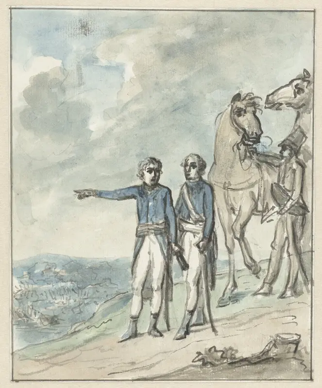 De generaals Napoleon en Berthier Wall Art by Jurriaan Andriessen - High-Resolution Digital Print