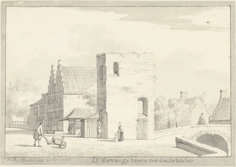 De Gevangentoren te Oudewater Wall Art by Unknown - High-Resolution Digital Print