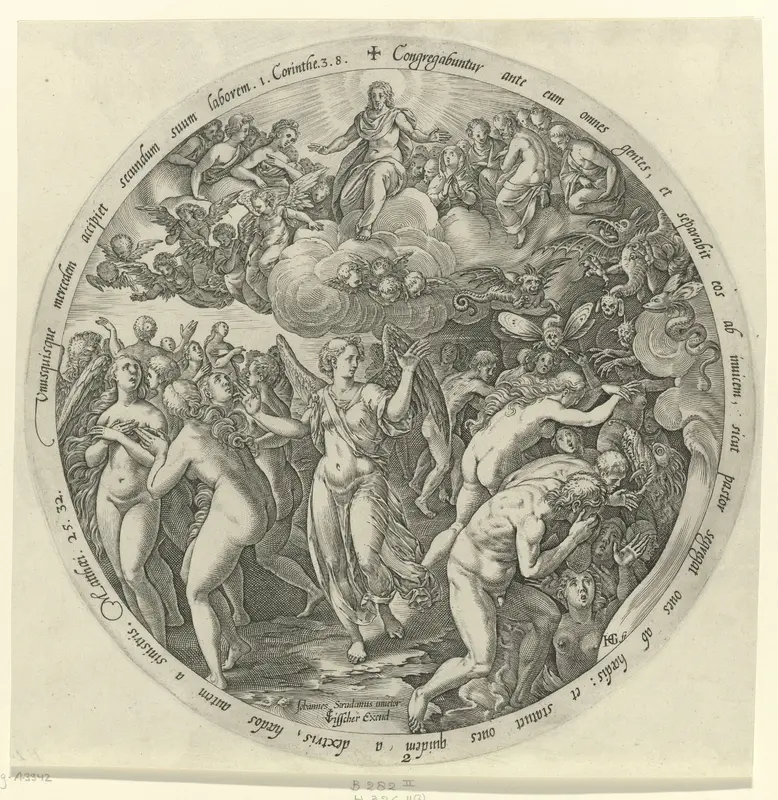 De gezegenden worden gescheiden van de vervloekten Wall Art by Unknown - High-Resolution Digital Print