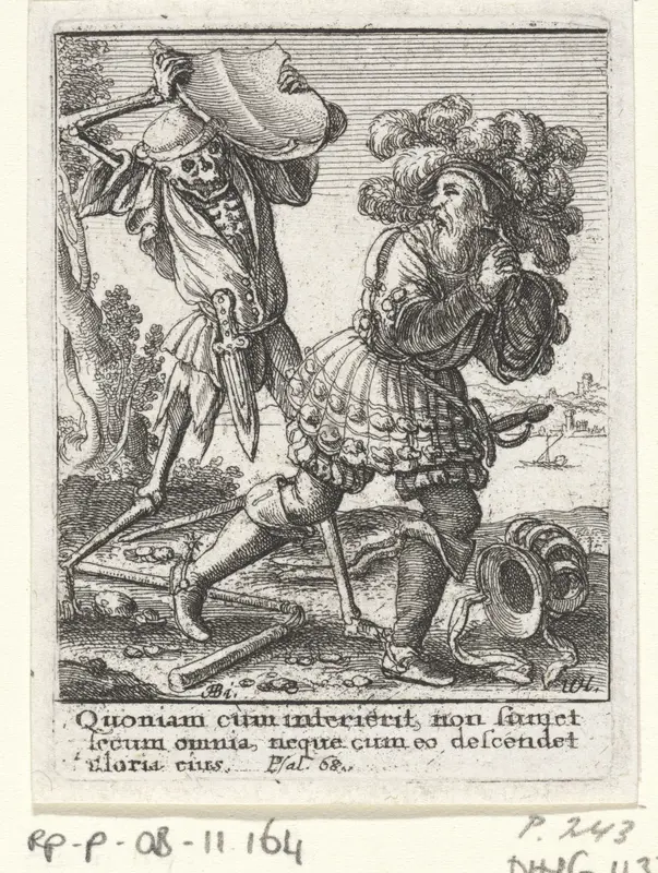 De graaf en de Dood Wall Art by Unknown - High-Resolution Digital Print