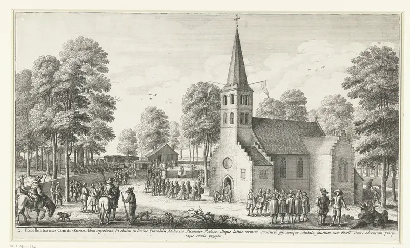 De graaf en gravin von Thurn und Taxis gaan ter kerke, 1650 Wall Art by Unknown - High-Resolution Digital Print