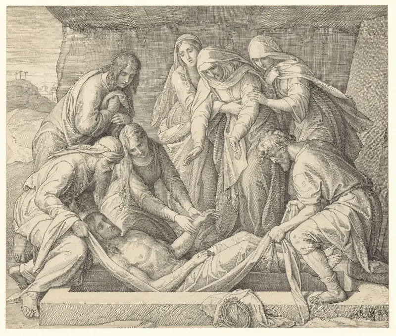 De Graflegging Wall Art by Julius Schnorr von Carolsfeld - High-Resolution Digital Print