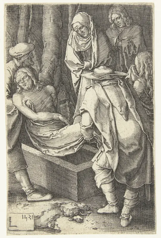 De graflegging van Christus Wall Art by Unknown - High-Resolution Digital Print