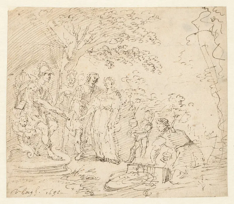 De grootmoedigheid van Scipio Wall Art by Matthys van den Bergh - High-Resolution Digital Print