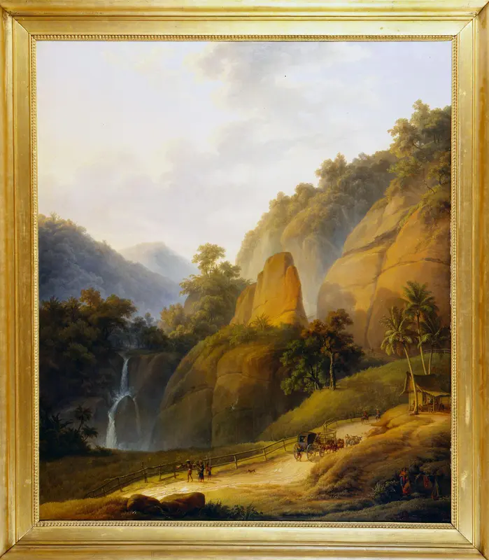 De Grote Postweg bij Rajapolah Wall Art by Antoine Auguste Joseph Payen - High-Resolution Digital Print
