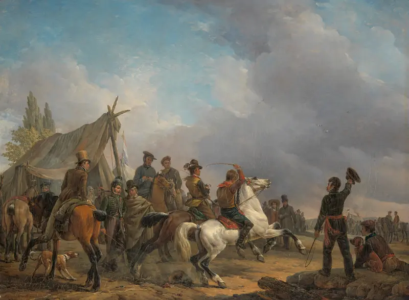 'De harddraverij' Wall Art by Joseph Moerenhout - High-Resolution Digital Print