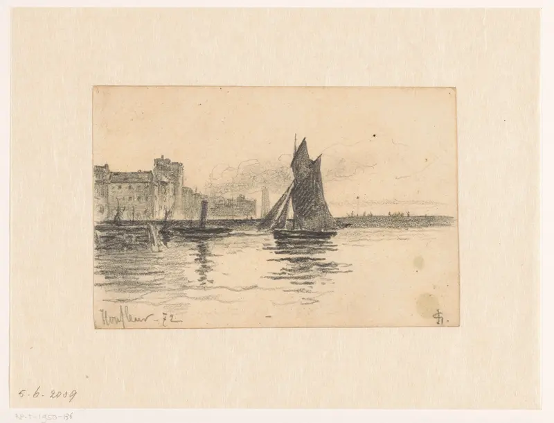 De haven van Honfleur Wall Art by Carel Nicolaas Storm van 's-Gravesande - High-Resolution Digital Print