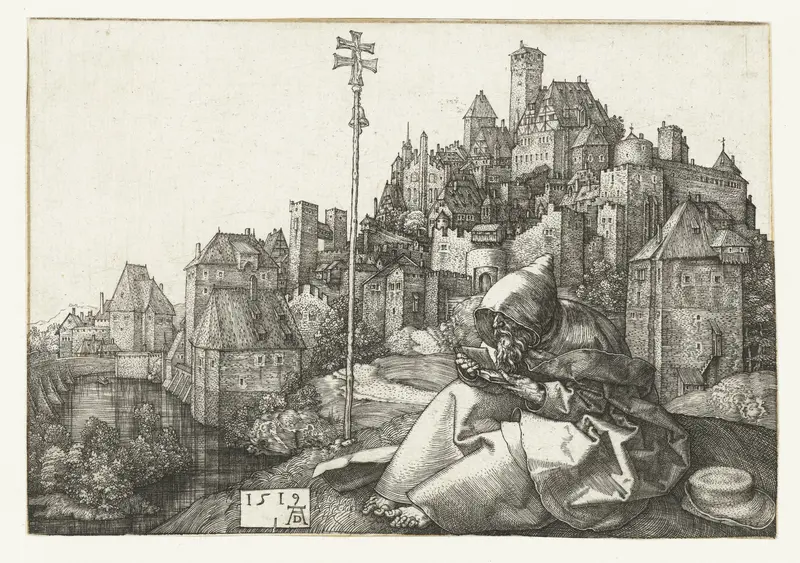 De Heilige Antonius voor een stad Wall Art by Unknown - High-Resolution Digital Print