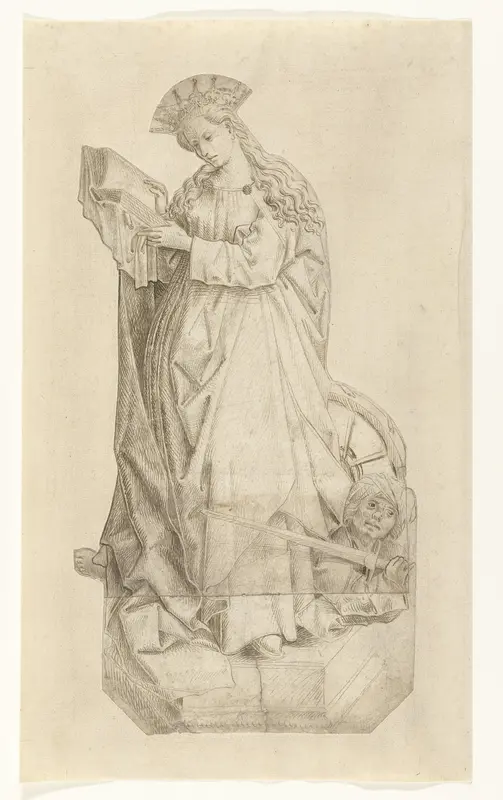 De Heilige Catharina Wall Art by anonymous - High-Resolution Digital Print