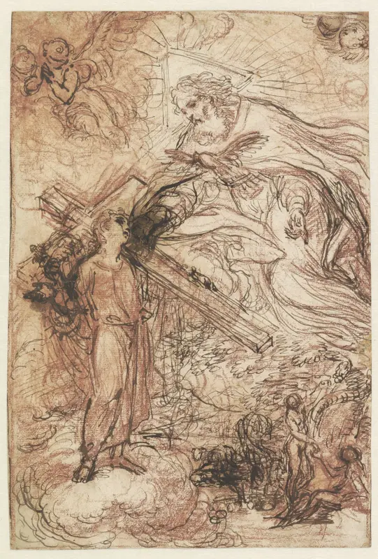 De Heilige Drieëenheid en de zondeval Wall Art by Unknown - High-Resolution Digital Print