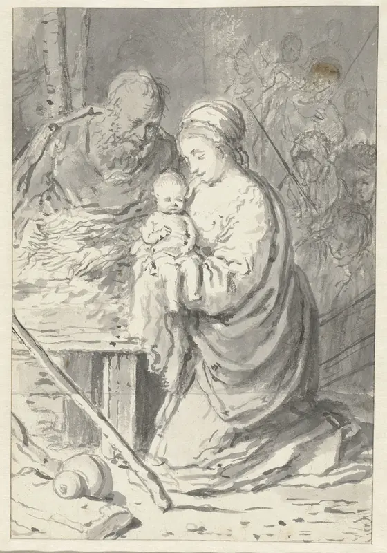 De Heilige Familie Wall Art by Willem Strijcker - High-Resolution Digital Print