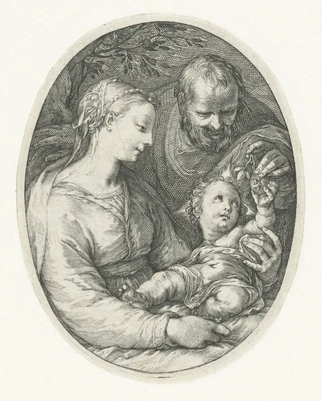 De Heilige Familie Wall Art by Hendrick Goltzius - High-Resolution Digital Print