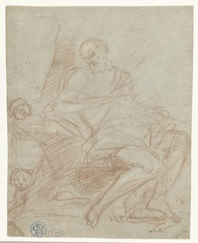 De heilige Hieronymus, als kluizenaar Wall Art by Benedetto Luti - High-Resolution Digital Print