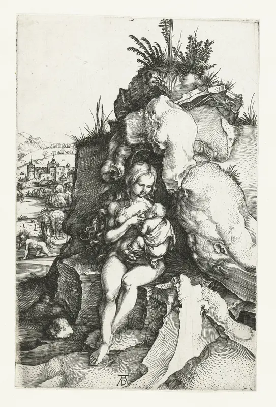 De Heilige Johannes Chrysostomus en de koningin met haar pasgeboren zoon Wall Art by Unknown - High-Resolution Digital Print