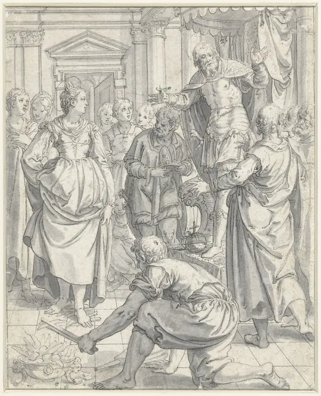 De heilige Kunigunda bewijst haar onschuld Wall Art by Johann Mathias Kager - High-Resolution Digital Print
