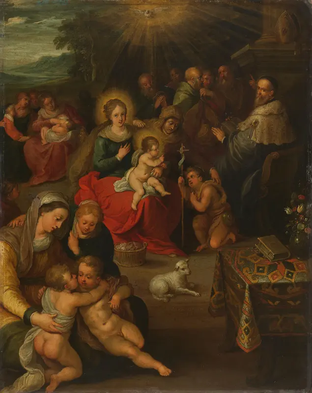 De heilige maagschap Wall Art by Frans Francken (II) - High-Resolution Digital Print