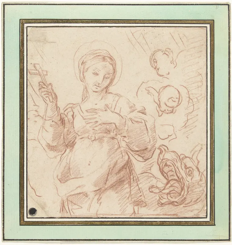 De heilige Margaretha Wall Art by Unknown - High-Resolution Digital Print