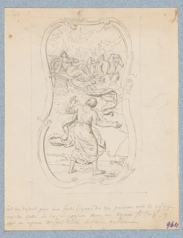 De hemelvaart van Elia (in doos met 43 tekeningen) Wall Art by Louis Fabritius Dubourg - High-Resolution Digital Print