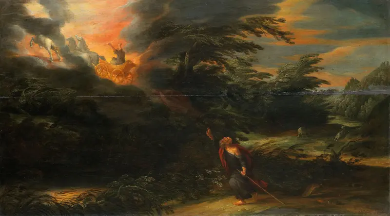 De hemelvaart van Elia Wall Art by Unknown - High-Resolution Digital Print
