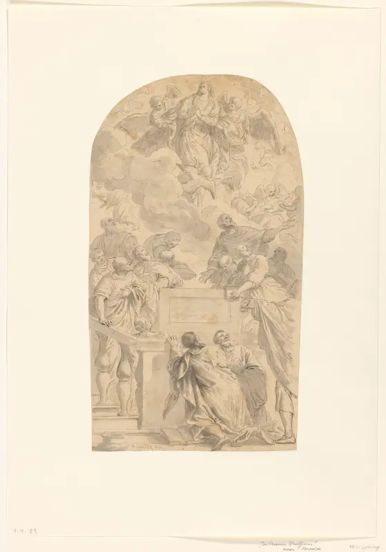 De hemelvaart van Maria Wall Art by Erasmus Quellinus (II) - High-Resolution Digital Print