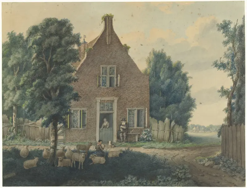De herberg Holland op 't Smalst Wall Art by Cornelis Apostool - High-Resolution Digital Print