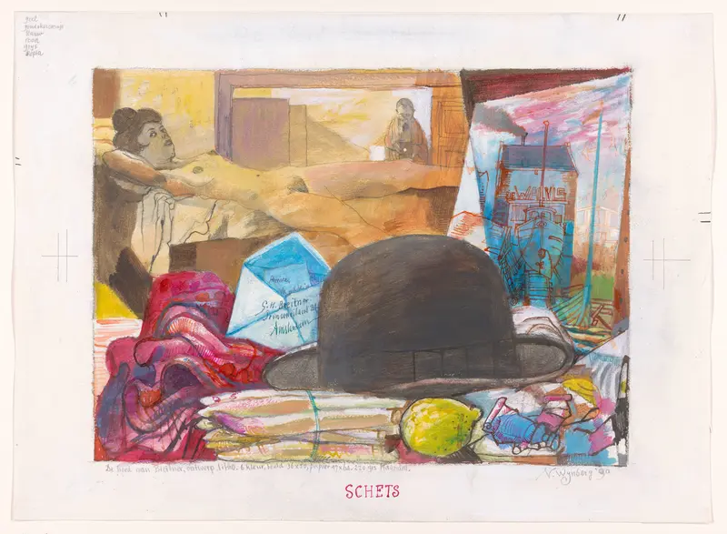 De hoed van Breitner (schets) Wall Art by Unknown - High-Resolution Digital Print
