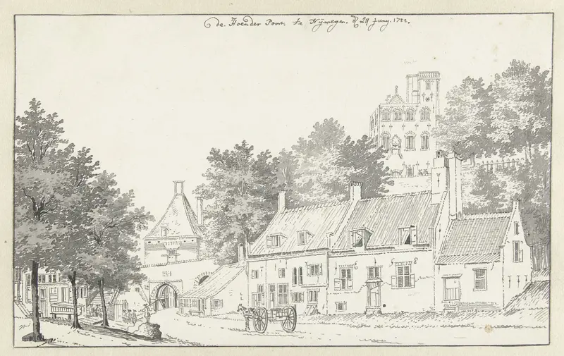 De Hoenderpoort te Nijmegen Wall Art by Jan de Beijer - High-Resolution Digital Print