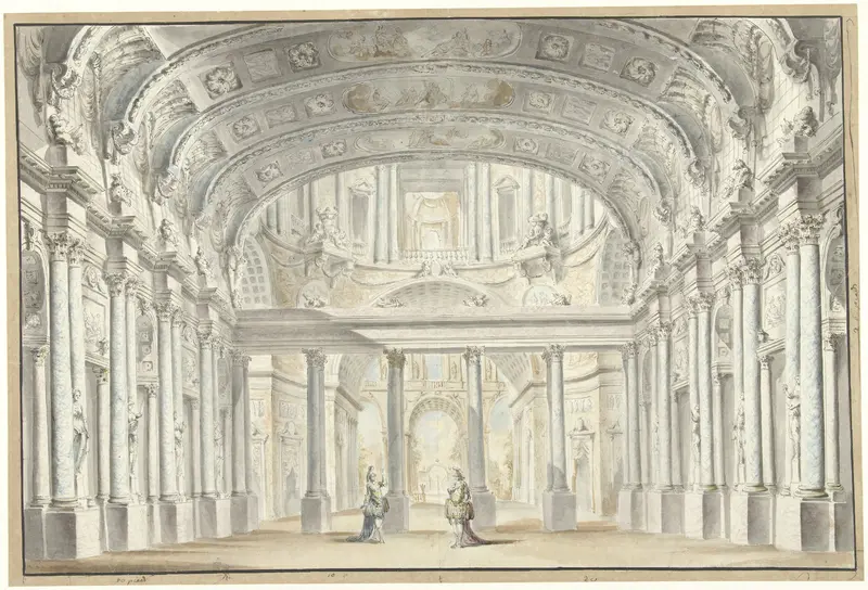 De Hofzaal, toneeldecor Wall Art by Georges François Blondel - High-Resolution Digital Print