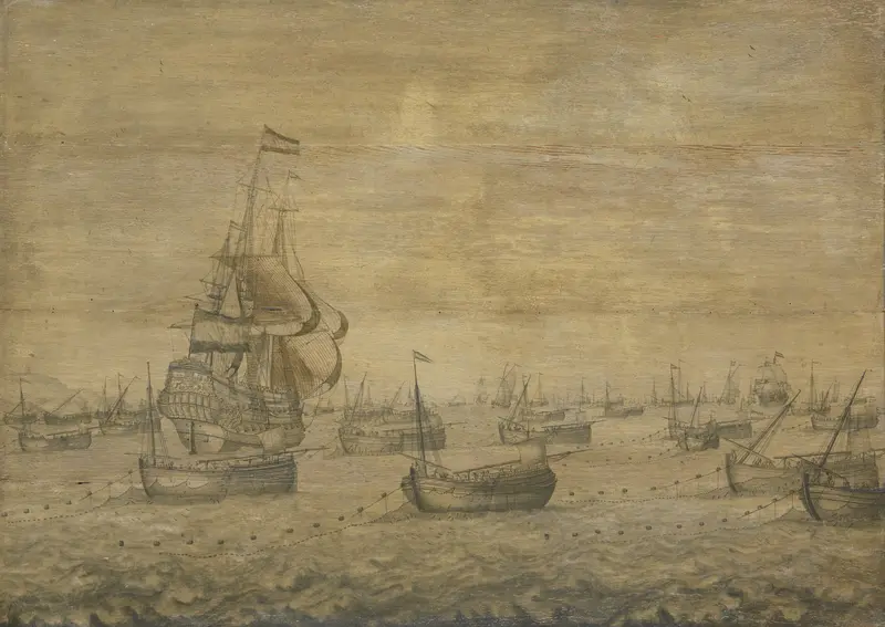 De Hollandse haringvloot aan de vleet