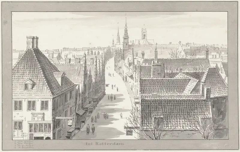 De Hoogstraat te Rotterdam Wall Art by Cornelis Pronk - High-Resolution Digital Print