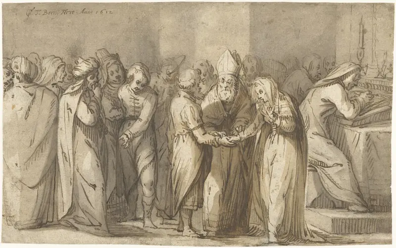 De huwelijksinzegening van de Maagd Maria Wall Art by Unknown - High-Resolution Digital Print