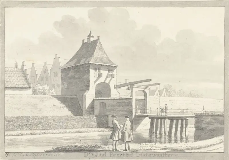 De IJsselpoort in Oudewater Wall Art by Hendrik de Winter - High-Resolution Digital Print