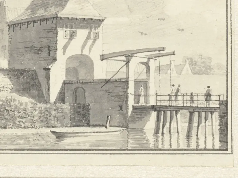 De IJsselpoort te Oudewater Wall Art by Hendrik de Winter - High-Resolution Digital Print